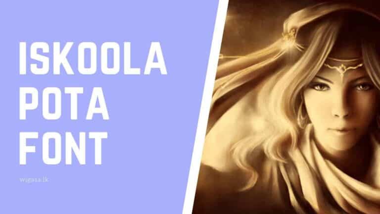 Iskoola Pota Sinhala Unicode Font Free Download